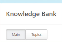 Knowledge Bank, main, topics